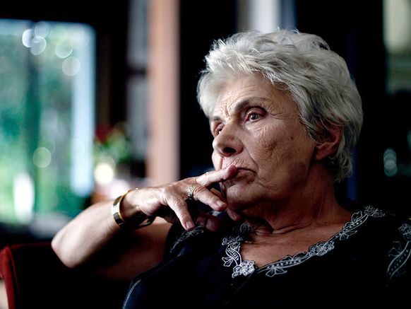 Η Κική Δημουλά στα εγκαίνια της ανακαινισμένης Δημόσιας Κεντρικής Βιβλιοθήκης της Βέροιας.